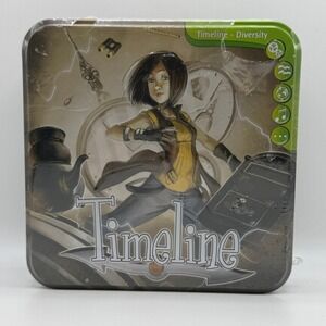Timeline Diversity Card Game 110 Card Expansion History Trivia Tin New Sealed
